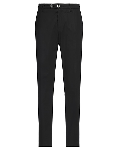 NEILL KATTER Casual trouser Black 97% Cotton, 3% Elastane