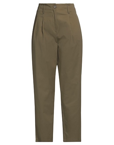 MANILA GRACE Hosen Militärgrün 98% Baumwolle, 2% Elastan
