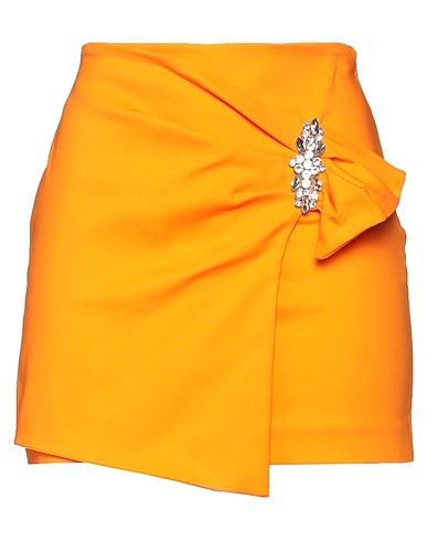 ZAHJR Mini skirt Orange 65% Cotton, 30% Polyamide, 5% Elastane