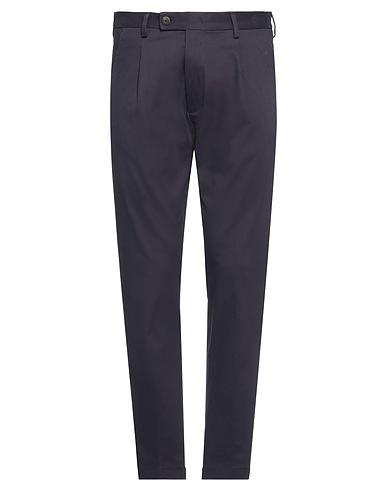 MESSAGERIE Casual pants PATRIZIO PISCAGLIA Midnight blue 98% Cotton, 2% Elastane