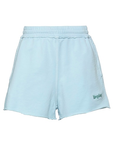 REPLAY Shorts & Bermuda Sky blue 100% Cotton