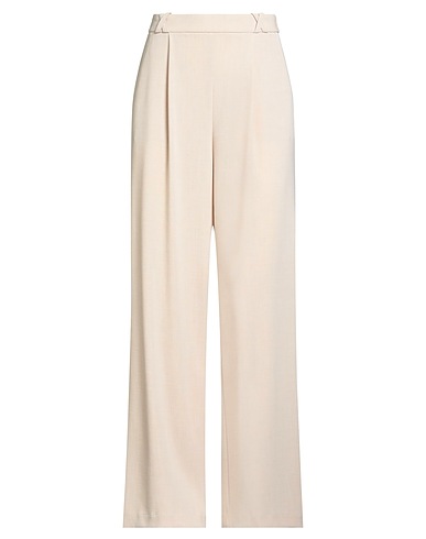 SOALLURE Casual trouser Beige 52% Polyester, 45% Viscose, 3% Elastane