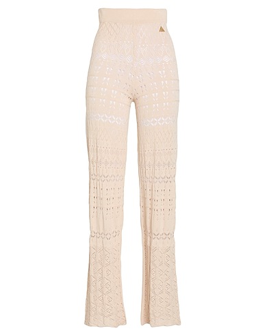 AKEP Casual pants Beige 88% Viscose, 12% Polyester