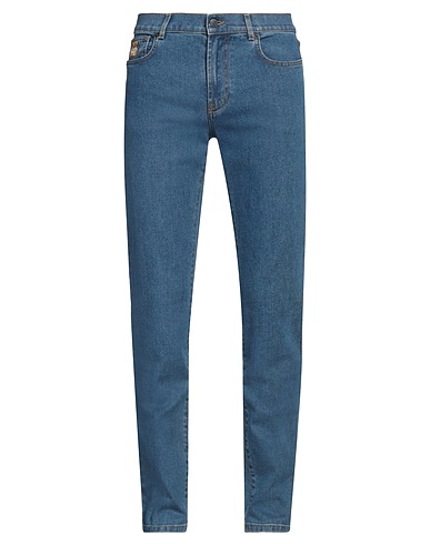 MOSCHINO Denim trousers Blue 98% Cotton, 2% Elastane