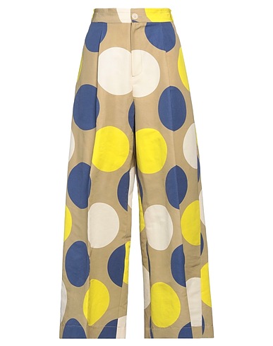 UNIQUE EDITION Casual trouser Camel 50% Cotton, 50% Linen