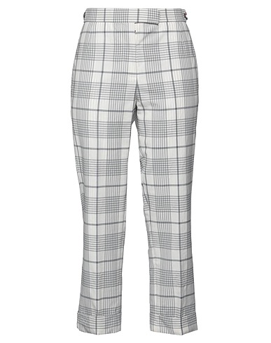 THOM BROWNE Casual pants Ivory 100% Wool