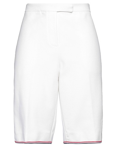THOM BROWNE Shorts & Bermuda White 100% Cotton