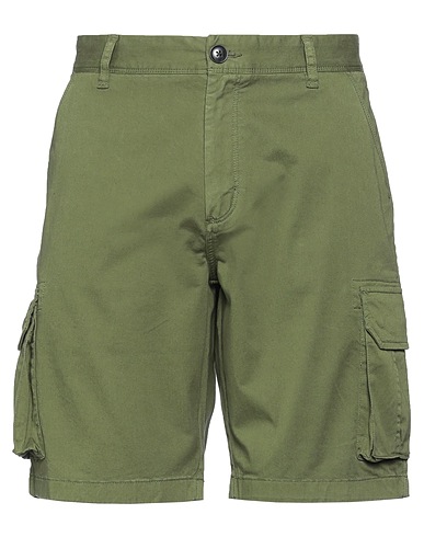 SUN 68 Shorts & Bermuda Military green 97% Cotton, 3% Elastane