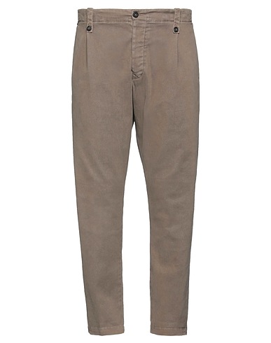 MESSAGERIE Casual trouser PATRIZIO PISCAGLIA Khaki 98% Cotton, 2% Elastane