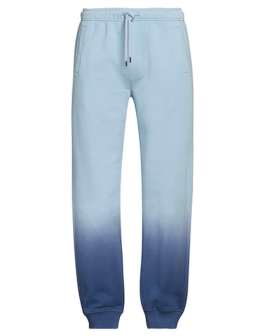 LANVIN Casual trouser Sky blue 100% Cotton, Elastane