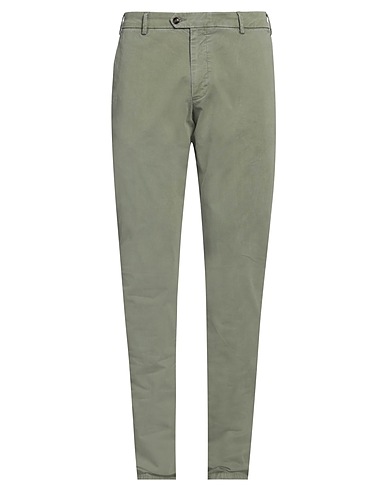 PETER MILLAR Casual pants Sage green 98% Cotton, 2% Elastane