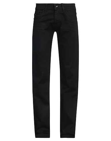 TOMMY HILFIGER Denim trousers Black 98% Cotton, 2% Elastane