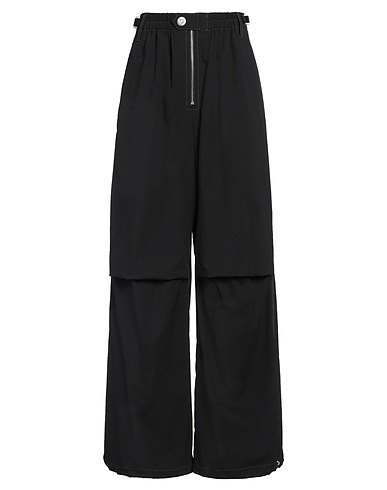 DION LEE Casual trouser Black 60% Cotton, 35% Polyamide, 5% Elastane