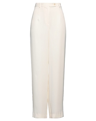 STUDIO AR Casual trouser Ivory 72% Viscose, 28% Polyester