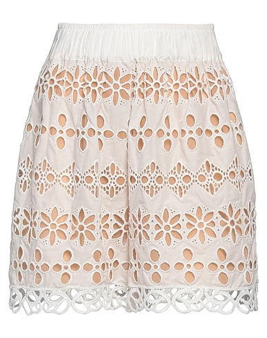 ELIE SAAB Shorts & Bermuda Bianco 37% Cotone, 32% Seta, 31% Poliestere