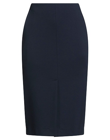 SEVENTY VENEZIA Midi skirt Midnight blue 67% Viscose, 29% Polyamide, 4% Elastane