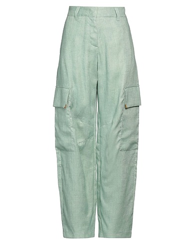 PALM ANGELS Casual trouser Green 100% Linen