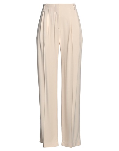 LIVIANA CONTI Pantalone Off white 53% Viscosa, 47% Acetato