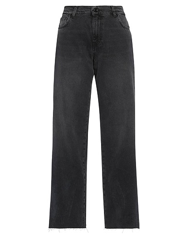 VICOLO Denim pants Black 100% Cotton