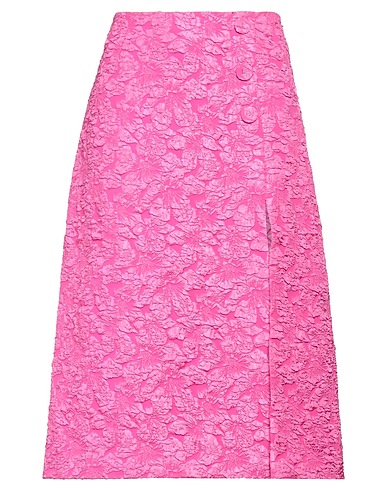 BAUM UND PFERDGARTEN Midi skirt Fuchsia 100% Recycled polyester