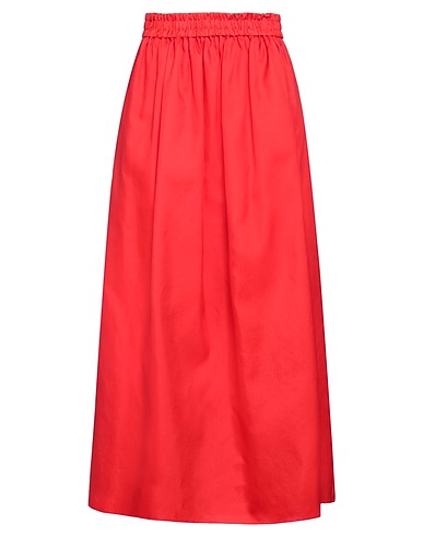 EMPORIO ARMANI Maxi Skirts Red 69% Silk, 31% Polyester