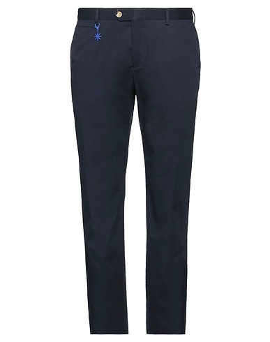 MANUEL RITZ Casual pants Midnight blue 97% Cotton, 3% Elastane