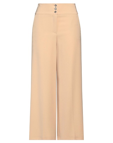 SIMONA CORSELLINI Pantalone Beige 94% Poliestere, 6% Elastan