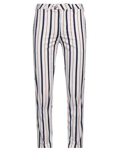 BARONIO Casual trouser White 97% Cotton, 3% Elastane