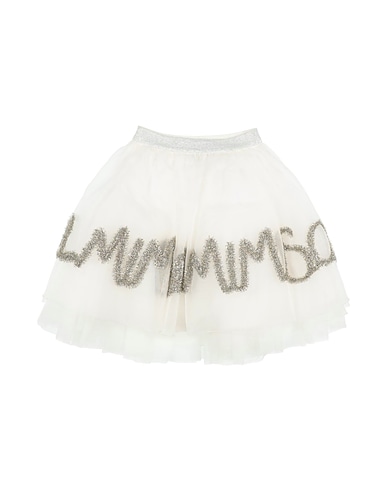 MIMISOL Skirt White 100% Polyamide, Silk, Polyester