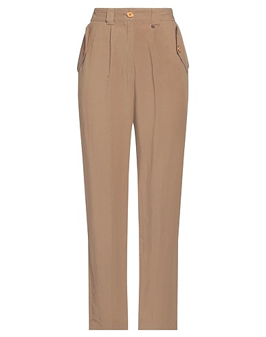 KOCCA Casual trouser Khaki 62% Vinyl, 38% Linen