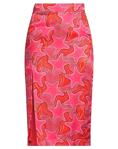 ALESSANDRO ENRIQUEZ Midi skirt Fuchsia 100% Paper