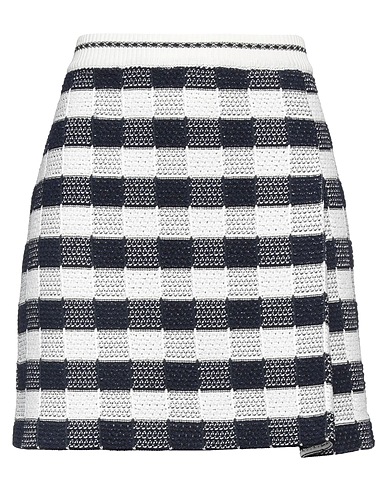 THOM BROWNE Mini skirt Midnight blue 70% Cotton, 15% Viscose, 12% Polyamide, 3% Polyester