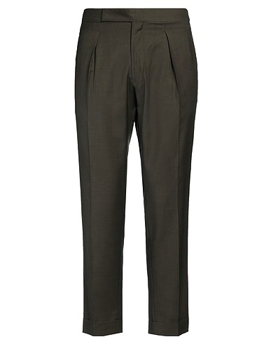 BRIGLIA 1949 Casual trouser Military green 100% Virgin Wool