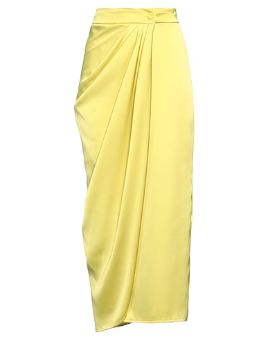 PIA B. CONCEPT Midi skirt Lime green 100% Polyester