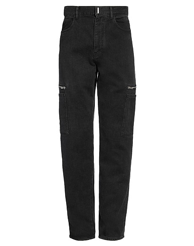 GIVENCHY Denim pants Black 99% Cotton, 1% Elastane