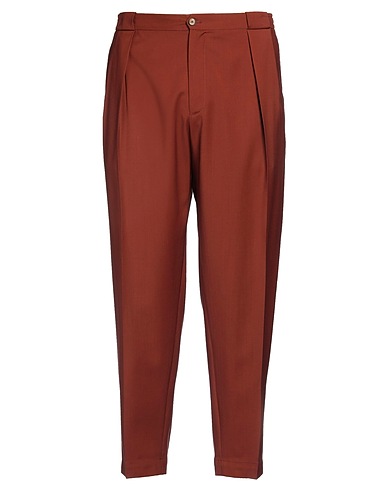 BRIGLIA 1949 Casual pants Brown 100% Virgin Wool