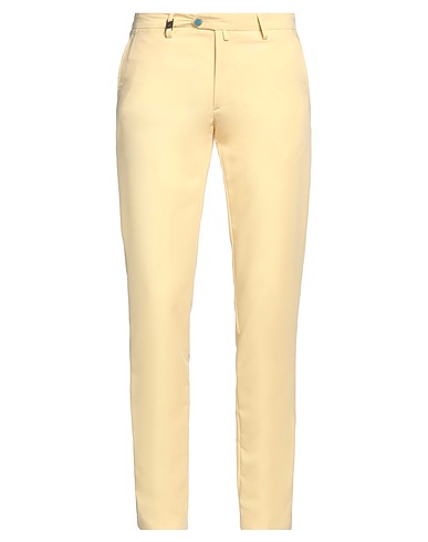 BARBATI Casual trouser Yellow 72% Polyester, 23% Viscose, 5% Elastane
