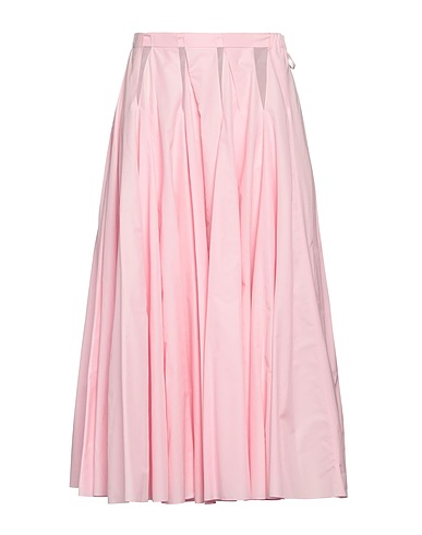 ALAÏA Long skirt Pink 100% Cotton