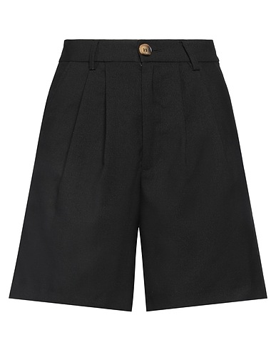 ANINE BING Shorts & Bermuda Black 55% Polyester, 45% Virgin Wool