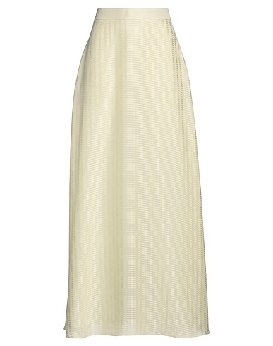 EMPORIO ARMANI Maxi Skirts Pastel yellow 100% Polyester