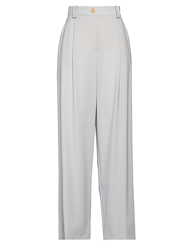 ALYSI Casual trouser CRÈME Light grey 95% Virgin Wool, 5% Elastane