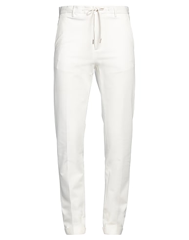 BRIGLIA 1949 Casual trouser BIANCO 67% Modal, 23% Polyamide, 10% Elastane