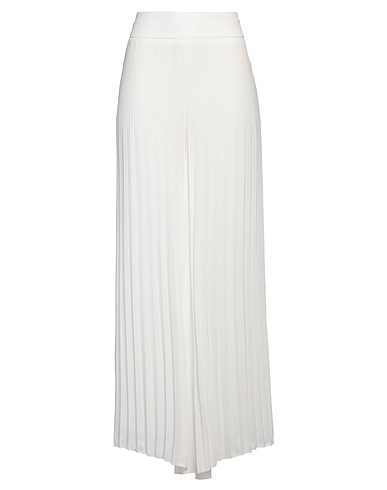 CARLA RUIZ Casual trouser White 100% Polyester