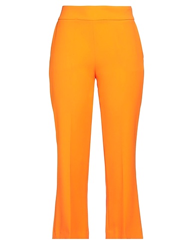 ANNA SIRICO COUTURE Casual trouser Orange 92% Polyester, 8% Elastane