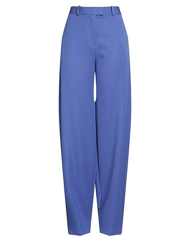 THE ATTICO Casual pants Light blue 100% Virgin Wool, Cotton