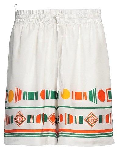 CASABLANCA Shorts & Bermuda White 100% Silk
