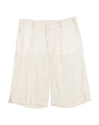 DOLCE&GABBANA Shorts & Bermuda Ivory 100% Linen, Polyester