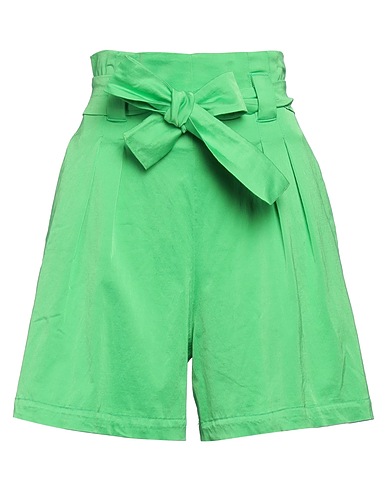 MOMONÍ Shorts & Bermuda Verde lime 58% Viscosa, 39% Cotone, 3% Elastan
