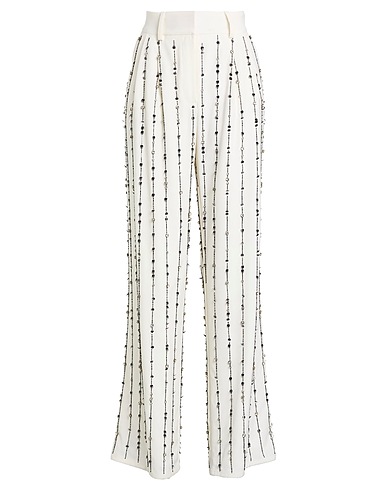 DES_PHEMMES Casual pants Ivory 100% Wool