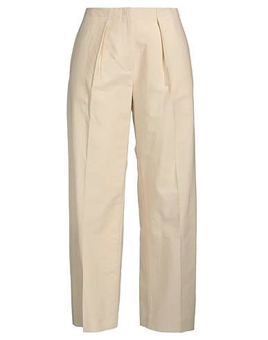 ALBERTO BIANI Casual trouser Beige 91% Cotton, 9% Polyamide